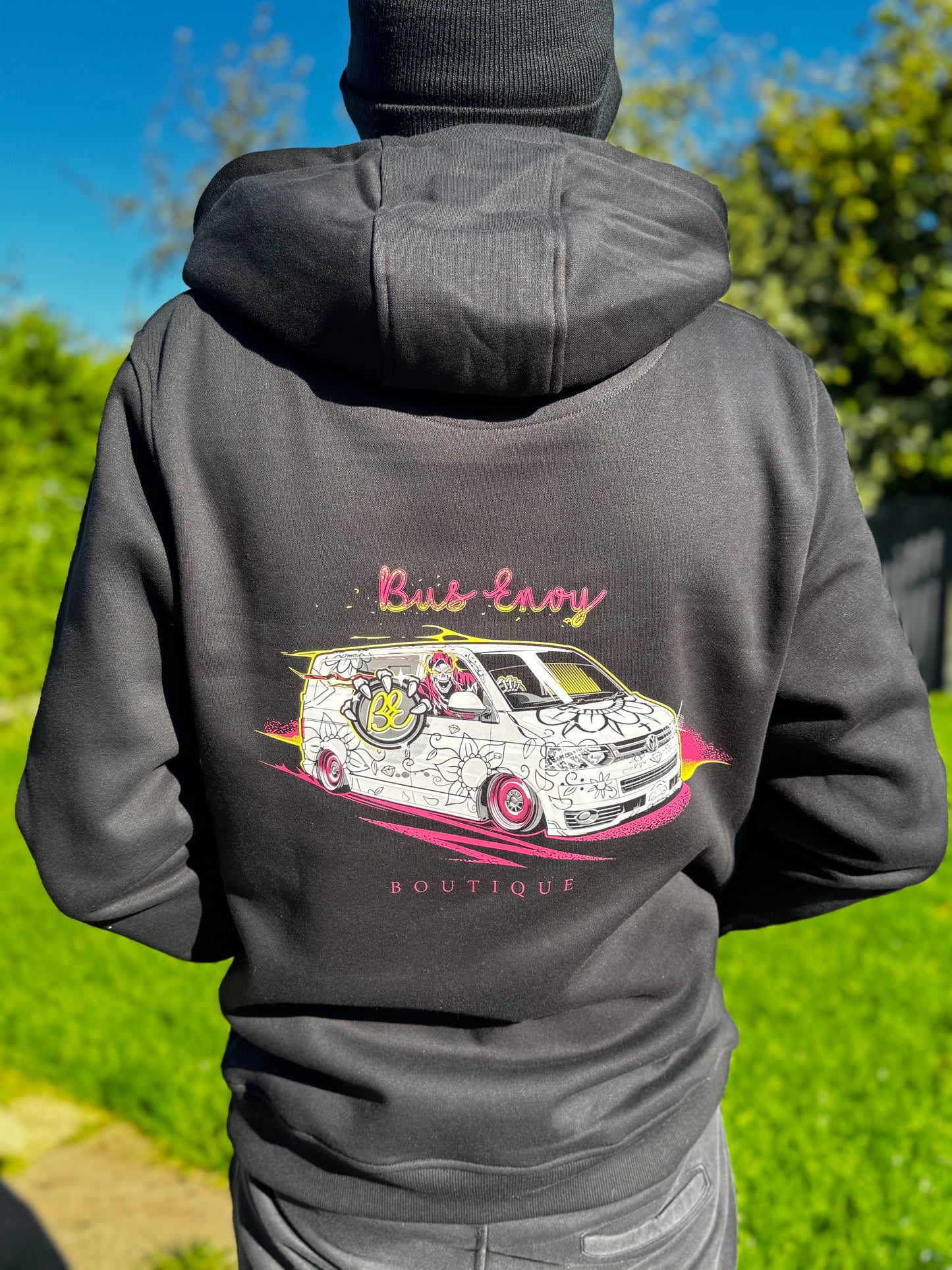 OG Hooded top. Skull Bus design.