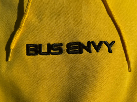 OG embroidered hoodie. Statement logo. Yellow/Black.