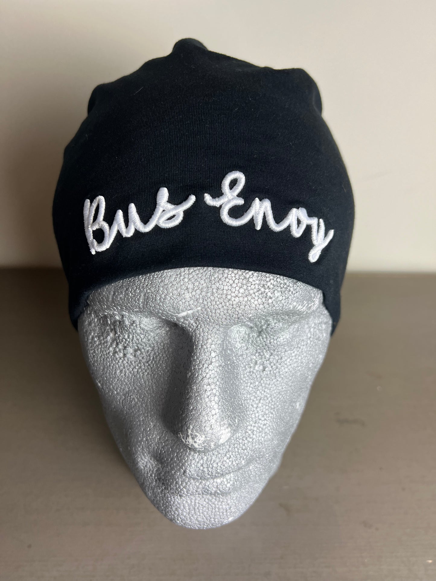 Unisex Slouchy Beanie, Black & White.