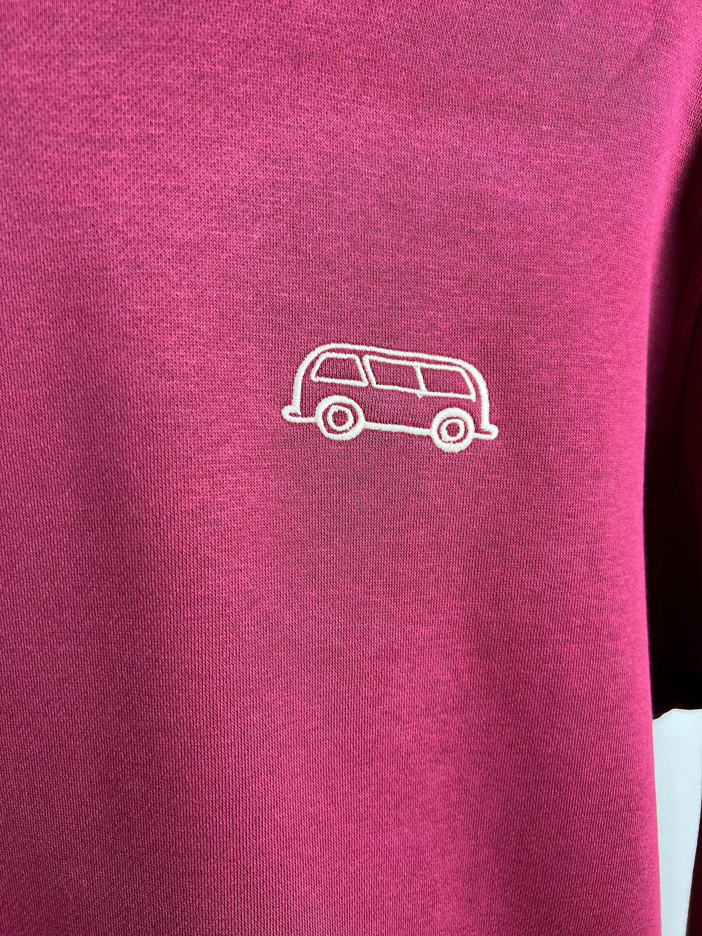 OG embroidered hoodie Burgundy-Cream