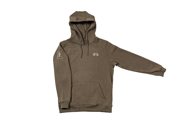 OG embroidered hoodie Khaki/Cream